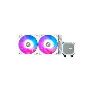 Cooler Líquido Water Cooler Cpu MSI Mag Coreliquid A13 240 Branco 306-7ZWDA21-L80 Líquido, Argb, Branco, 360MM, Intel 1700/1851, AMD AM4/AM5