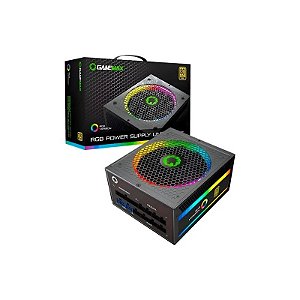 Fonte 1050W Gamemax RGB-1050 Pro 80P Gold RGB F-Mod