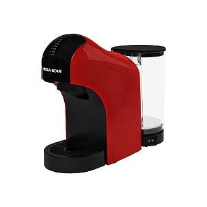 Cafeteira Megastar Multi Cápsulas CAF02 1.400 Watts 220V ~ 50/60 Hz - Vermelha/Preta