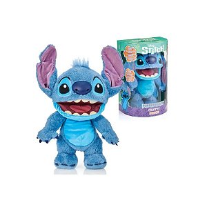 Pelúcia Animatrônica Stitch Falante Disney