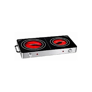 Fogareiro Elétrico Infravermelho Megastar ER584 3.000 Watts 220 - 240 V ~ 50/60 HZ - Prata/Preto