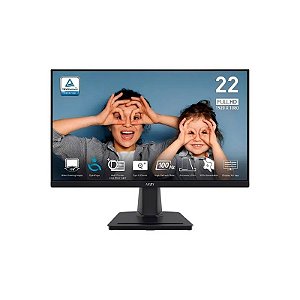 Monitor 22" MSI Pro MP225V FHD 1MS 100HZ HDMI/VGA Preto