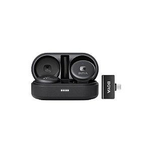 Microfone Boya Omic-U Sem Fio USB-C (2TX+1RX) - Preto