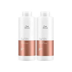Kit Wella Fusion Intense Repair Shampoo 1L + Condicionador 1L