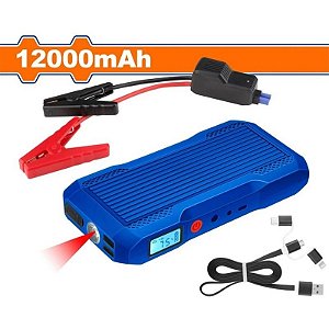Carregador portátil 12000mAh + Auxiliar de partida 12V 300A - Wadfow WLY1512
