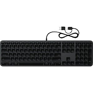 Teclado Satechi ST-KULX3C-EN Slim LX3 com Fio Preto