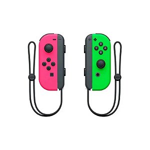 Controle Joy-Con para Nintendo Switch L e R - Verde/Rosa