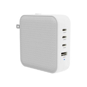 Carregador de Parede Hyperjuice HJ1002WHWWGL 100 W Gan USB-C + USB-A 4 Portas - Branco
