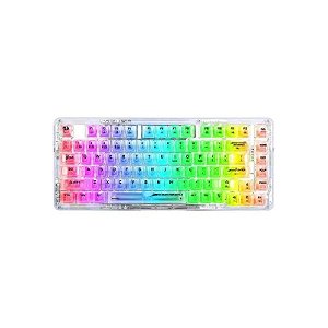 Teclado USB Redragon Elf Pro K649CT RGB Sem Fio Branco