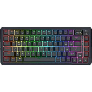 Teclado Gamer Mecânico Redragon Flekact Pro K708-RGB PRO BT 2.4GHz Preto