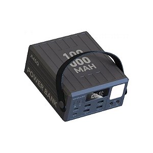 Carregador Portátil Konfulon A45Q 100000mAh Preto PD20W 22.5W Power Bank