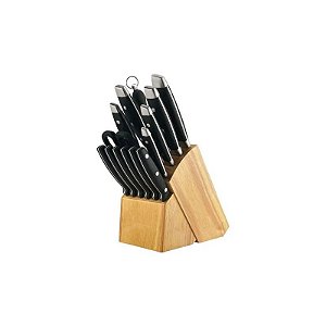 Jogo de Facas Luxor LX-12GS14 Preto 14 Peças