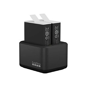 Carregador Duplo de Bateria Gopro + Bateria para Hero 9/10 - ADDBD-211-VT