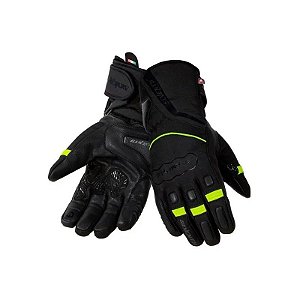 Luva para Motociclista Seventy Degrees SD-T7 Gobi - Masculina - Tamanho XXL - Preto/Amarelo Flúor