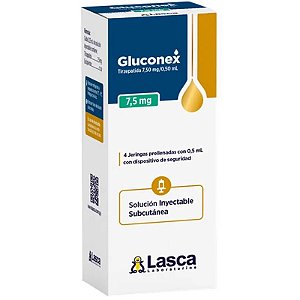Gluconex Tirzepatida 7,5mg/0,50mL (4 Seringas pré-carregadas)