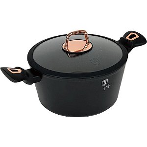 Panela Berlinger Haus Rosa Preta Pro 24cm/4,1L - BH-8165