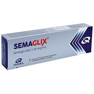 Kit Semaglix Semaglutida 1,34mg/3mL (1 frasco de solução injetável + 8 seringas)