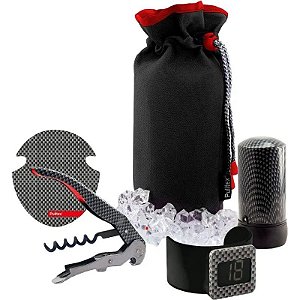 Kit de Acessórios para Vinhos e Espumantes Pulltex Monza - 107-836-00 (5 peças)