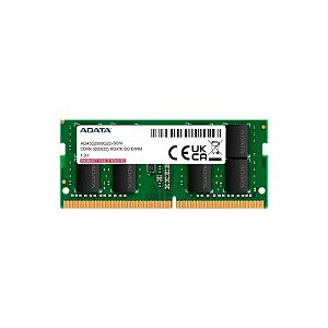 Memória RAM Adata 8GB DDR4 3200MHZ para Notebook - AD4S32008G22-SGN