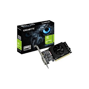 Placa de Vídeo Gigabyte GeForce GT710, 2GB DDR3, 64 Bits, 1x DVI 1x HDMI 1x VGA, GV-N710D3-2GL