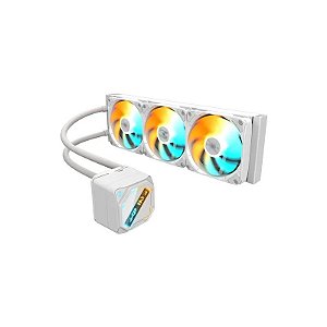 Cooler de Água para Processador Gigabyte Gaming 360 Ice Argb - Branco (3 Ventoinhas)