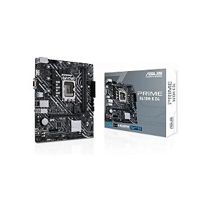 Placa Mãe Intel 1700 Asus H610M-K Prime D4 CSM LGA 1700 DDR4 Micro ATX