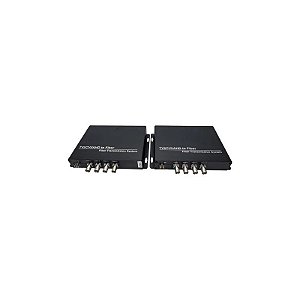 Kit Conversor de Vídeo 4CH 20KM Tvi-Cvi-Ahd HL-4V-20T/R-720 Par