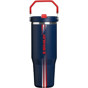 Garrafa Térmica Stanley Flip Straw Tumbler - 10-12043-1501 (887mL) Team Navy Red
