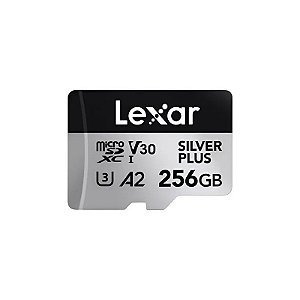 Cartão de Memória Micro SD Lexar Profesional Silver Plus 205/150 MB/s Uhs-I C10 256 GB