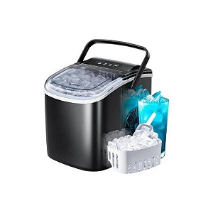Máquina de Gelo Portátil Crzoe com Alça 12KG 87W 110V
