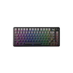 Teclado Gamer Redragon Behemoth Pro K724SPRGB Layout 75% Sem Fio - Preto