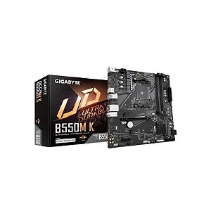 Placa-mãe Gigabyte B550M K HDMI/DP/DDR4 para AMD AM4