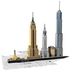 Jogo Lego Arquitetura Cidade de Nova York 21028 / 598 Peças