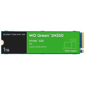 SSD WD Green SN350 1TB NVMe PCIe 2280 M.2 - 3200Mbps WDS100T3G0C