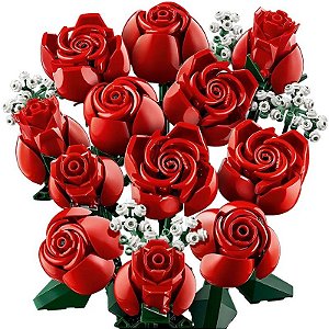 Kit Botânico LEGO Buquê de Rosas - 10328 (822 Peças)