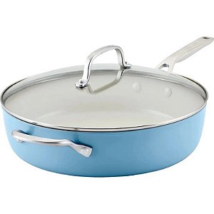 Frigideira Kitchenaid com tampa 31cm - 84819 (Veludo Azul)