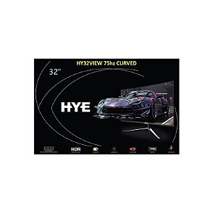 Monitor Curvo Hye HY32VIEW75 32" Full HD (1920 X 1080), 75HZ, 1XHDMI 1.4, 1XVGA (D-Sub), Preto