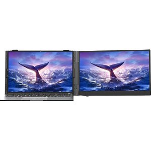 Monitor Portátil para Laptop Blackview Dual Screen SCM6 14" Cinza