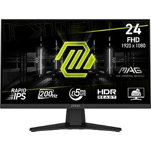 Monitor MSI 23,8" MAG G244F Full HD 0,5ms/200Hz DP/HDMI Preto