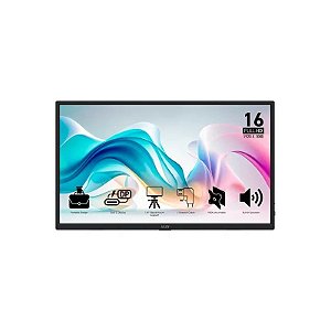 Monitor Portátil 16 Polegadas MSI Pro MP165 E6 FHD/60Hz/IPS/4ms Preto