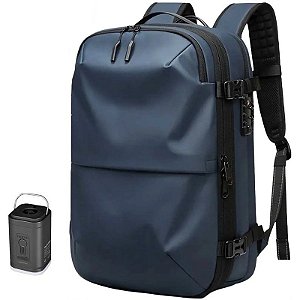 Mochila Resena B1 RB3077 com sistema AIRBACK (Compressão a Vácuo) - Azul