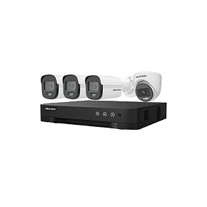 Kit DVR Hikvision 04CH KIT-7204HGHI-4CAM/CV 2.8MM