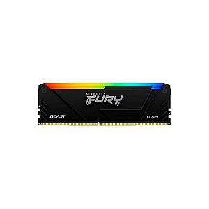 Memória RAM Kingston Fury Beast RGB 16GB DDR4 3200 MHZ - KF432C16BB2A/16