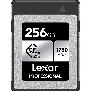 Cartão de Memória CFexpress Lexar Professional Tipo B 256GB Prata