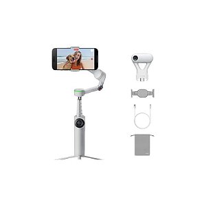 Kit Estabilizador INSTA360 Flow 2 Cinsabqa Ai Tracker Pedra Cinza