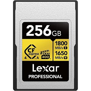 Cartão de Memória CFexpress Lexar Professional Tipo A 256GB Gold