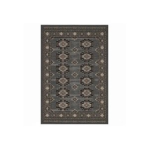 Tapete Turco Turquesa Bokhara 1,50 X 2,30 M Cinza