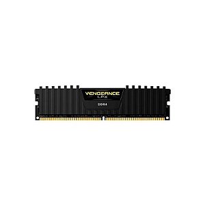 Memória DDR4 16GB 2666 Corsair Vengeance LPX Preto CMK16GX4M1A2666 C16