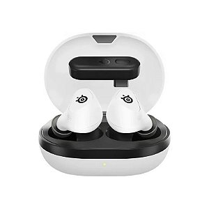 Fone de Ouvido Gamer Steelseries 61708 Arctis Gamebuds Cancelamento de Ruído Bluetooth - Branco/Preto