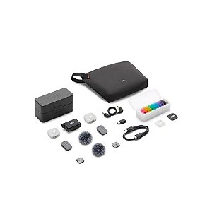 Microfone Dji Mic Mini 2 (2 TX + 1 RX + Estojo de Carregamento)